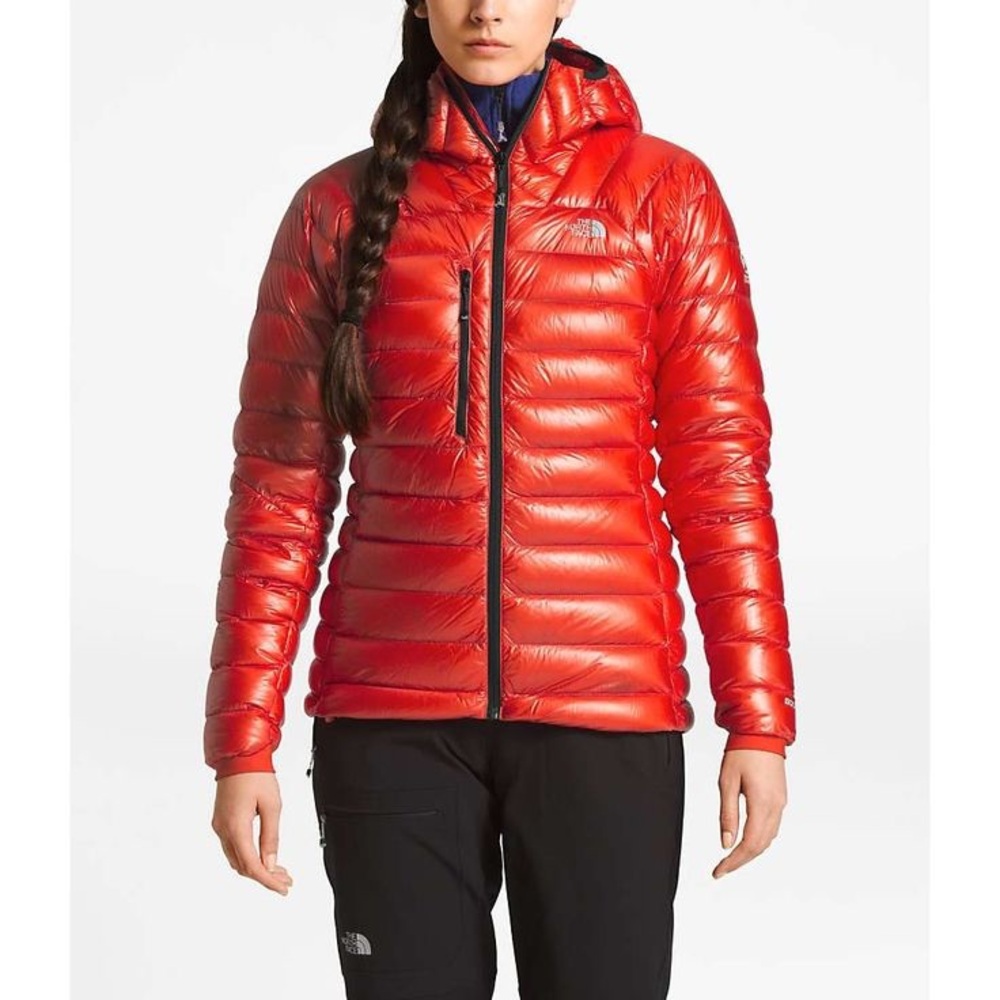 This is a red The North Face Summit L3 Down